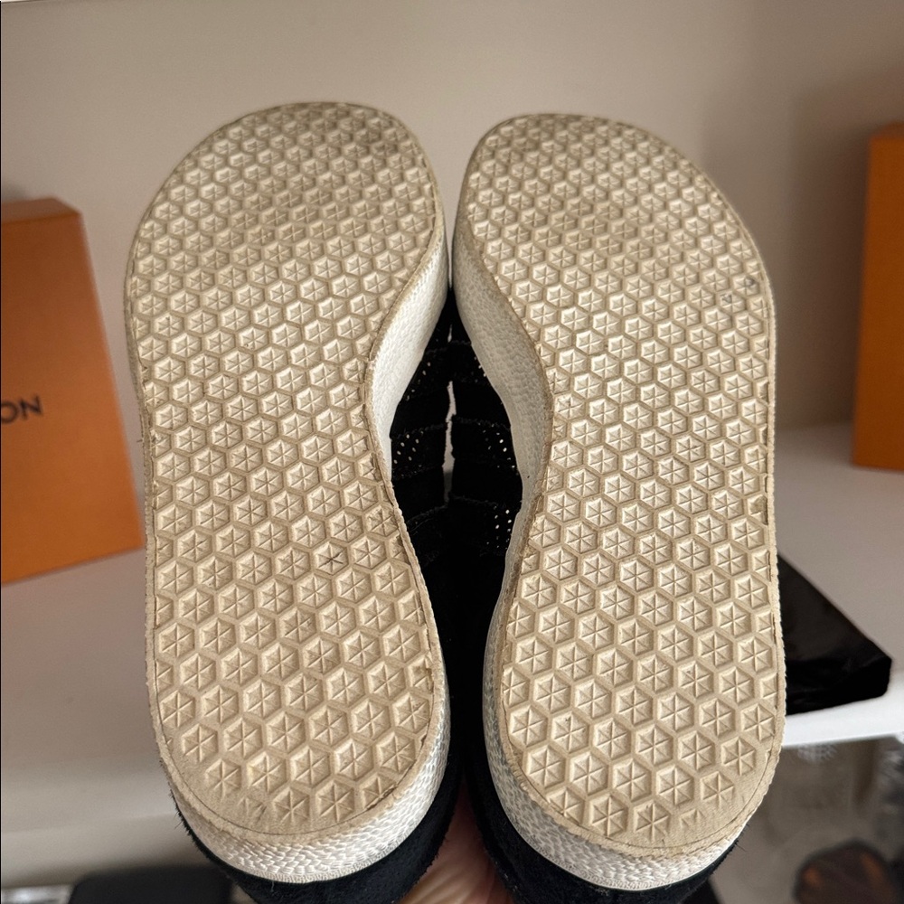 Adidas Gazelle Women Sneakers Black Gold Polka dots size 7.5 Leather Suede - Picture 6 of 6